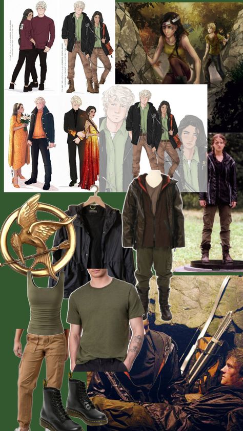 Costume inspiration Katniss Outfit, Katniss Costume, Hunger Games Outfits, Hunger Games Katniss, Hunger Games Movies, Couples Costume, Katniss And Peeta, Couples Costumes, Hunger Games