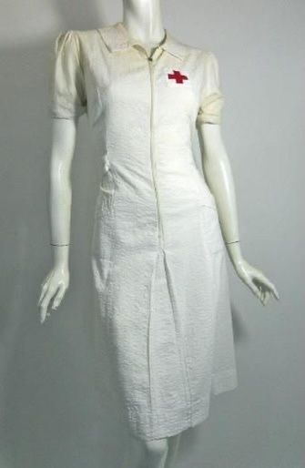 Asylum Uniform, Vintage Nurse Uniform, Nurse Clothes, Nurse Ratched, Nurse Dress, Red Cross Nurse, Nurse Outfit, Nurse Aesthetic, Vintage Nurse