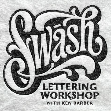 Swash pencil lettering Letters Sketch, Pencil Font, Pencil Lettering, Logo Sketch Design, Typography Sketch, Painting Lettering, Letter Styles, Workshop Sign, Sign Painting Lettering