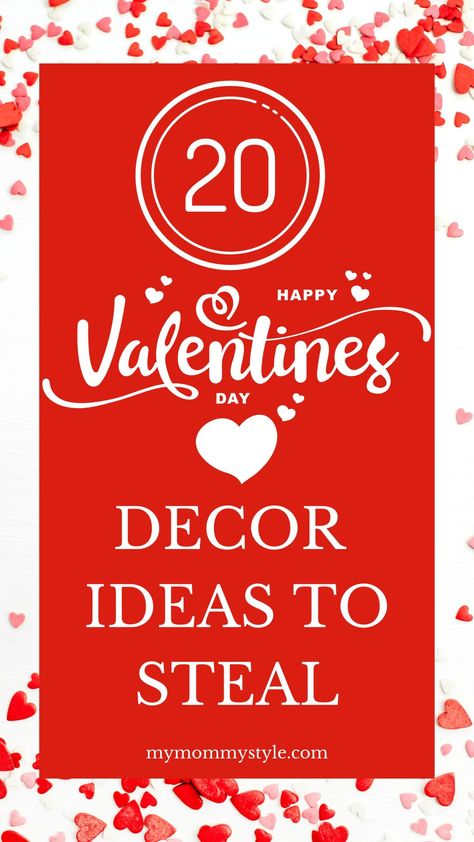 Whether you like an explosion of hearts or subtle hints of love with your décor, this guide will show you the best trending Valentine’s Day décor. From Valentine's Day trees to three-tier tray decorations, and so many more ideas! Choose one of these ideas for your Valentine's Day party! Mommy Inspiration, Valentines Day Book, Vintage Valentines Decorations, Wooden Centerpieces, Pastel Candy, Heart Shaped Wreaths, Valentines Day Food, Valentines Day Treats, Holiday Printables