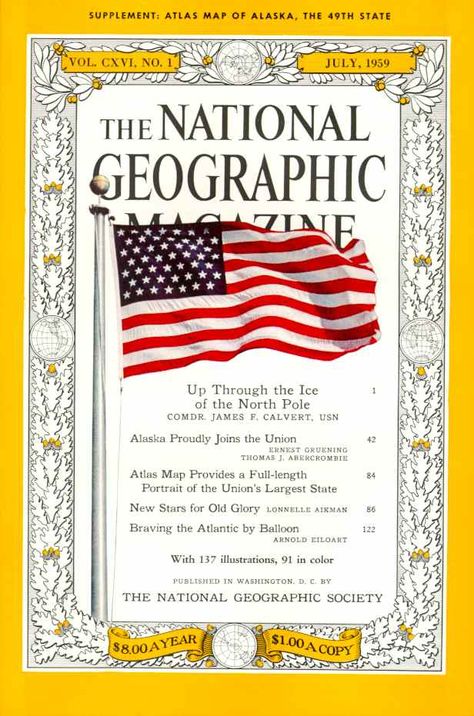 NATIONAL GEOGRAPHIC COVERS Vintage Nat Geo, National Geographic Cover, National Geographic Photography, Magazine Front Cover, Barbary Coast, 21st Century Fox, Lafayette Square, Atlas Map, National Geographic Magazine