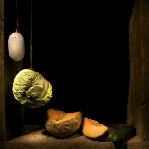 INSPIRATION: ART & DESIGN: MODERN STILL LIFE — CLAIRE HEFFER DESIGN Still Life Lighting, Juan Sanchez Cotan, Fruit Paintings, Modern Still Life, Food Project, Still Life Artists, Modern Food, Fruit Painting, Modern Photography