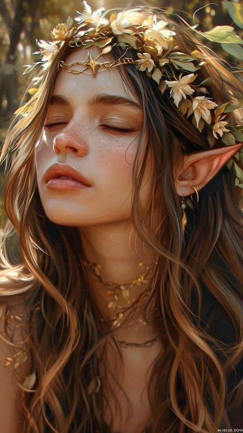 Female Elf, Elf Art, My Fantasy World, Female Character Inspiration, Fantasy Fairy, Exploring The World, Fantasy Aesthetic, Arte Fantasy, Medieval Fantasy