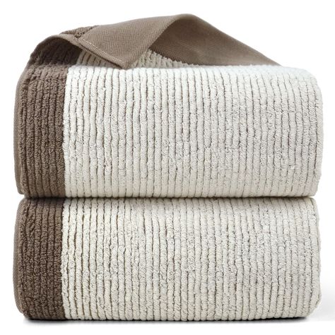 PRICES MAY VARY. Ultra Soft & Dense: Each bath towel boasts an impressive 500,000 dense loops per surface, meticulously crafted to provide an exceptionally soft touch and unmatched absorbency, ensuring a luxurious post-shower experience High-Quality GSM Fabric: These shower towels are made with 520 GSM fabric, known for its superior thickness and durability, they offer long-lasting comfort and outstanding performance that surpasses standard bath towels Generous Size for Maximum Comfort: With dim Waffle Bath Towels, Coastal Bath Towels, Bath Sheets Towels, Decorative Bathroom Towels, Bathroom Towel Decor, Towels For Bathroom, Soft Bath Towels, Shower Towel, Bath Towel Sets