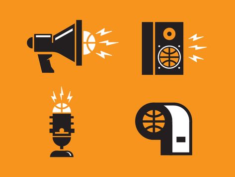 Basketball Podcast Icons noise orange microphone whistle speaker megaphone icon basketball icons logo Sports Podcast Logo, Orange Microphone, Whistle Logo, Mina Kimes, Sports Podcast, Alex Anderson, Podcast Logo, Christian Things, Branding Ideas