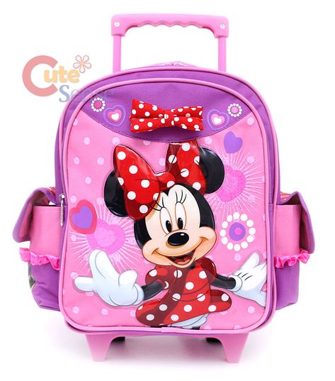 Roller Backpacks, Art Ideas For Teens, Baby Fancy Dress, Minnie Mouse Red, Minnie Mouse Backpack, Rolling Bag, Toddler Bag, Luggage Backpack, Girly Bags