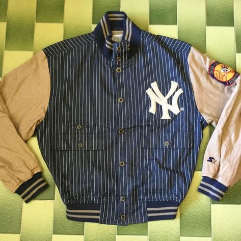 . MLB New York Yankees Button Down Pinstripe starter Jacket Size M armpit to armpit: 22 Length: 25 —————————————————— 👉👉👉Click the link in the bio for purchase, detail and more photos . . . . . . . . . . . . . #forsale #mlb #yankees #newyorkyankees #newyorkyankeesbaseball #newyorkyankeescap #yankeestadium #yankeesbaseball #yankeesnation #yankeesfan #nyyankees #majorleaguebaseball #baseball #thrift #thriftshop #thrifting #mlbpicks #mlbb #mlbtheshow #mlbplayoffs #nationalleague #americanleague Tshirt Polo, Mlb The Show, Yankees Cap, New York Yankees Baseball, Yankees Fan, Yankees Baseball, Ny Yankees, Thrift Shopping, Major League Baseball