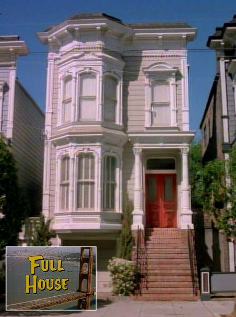 Full House TV show Tanner Family Victorian Onscreen Max Fuller, Full House House, Elias Harger, Full House Tv Show, Tan House, Places In San Francisco, Famous Houses, Fuller House, Casas The Sims 4