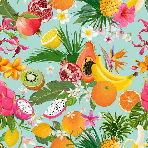 Fun Fruit Wallpaper and Wall Mural Ideas | Limitless Walls Fruit Background, Fashion Texture, Textile Fashion, Pineapple Wallpaper, Fruits And Flowers, Fruit Wallpaper, Texture Wallpaper, Custom Wall Murals, Fruit Flowers