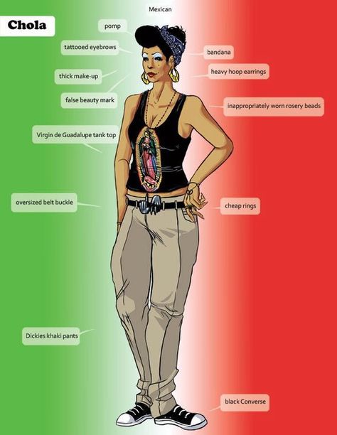 how to be a chola... Latina Dinner Outfit, Cholo Party Outfit, Chola Hairstyle, Chola Costume, Mexican Fancy Dress, Chola Outfit, Chicana Style Outfits, Chola Makeup, Gang Life