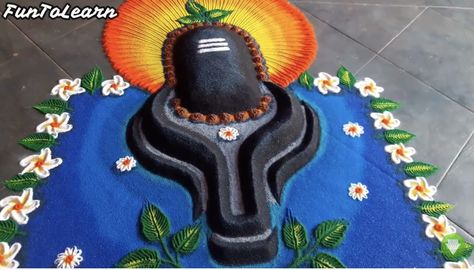 Mahadev Rangoli Designs, Dhan Teras Rangoli, Shiva Rangoli, Dhan Teras, Mahadev Rangoli, Navratri Rangoli, Ganesh Decoration, Butterfly Art Drawing, Pooja Decoration