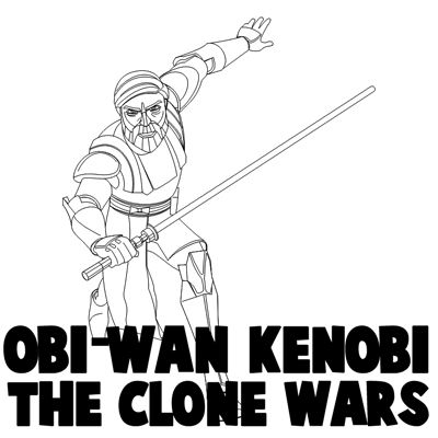 How to Draw Obi-Wan Kenobi from the Clone Wars Drawing Star Wars, Draw Star Wars, Draw Star, Star Wars Bedroom, Draw Step By Step, Drawing Stars, Star Wars Obi Wan, Star Wars The Clone Wars, How To Draw Steps