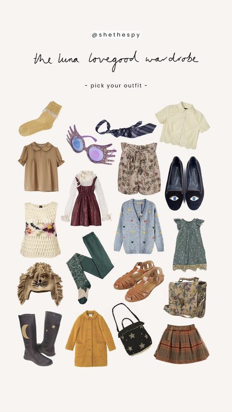 Luna Lovegood Style, Luna Lovegood Outfits, Luna Lovegood Cosplay, She The Spy, Luna Lovegood Aesthetic, Aesthetic Story, Harry Potter Costume, Harry Potter Outfits, Harry Potter Pictures