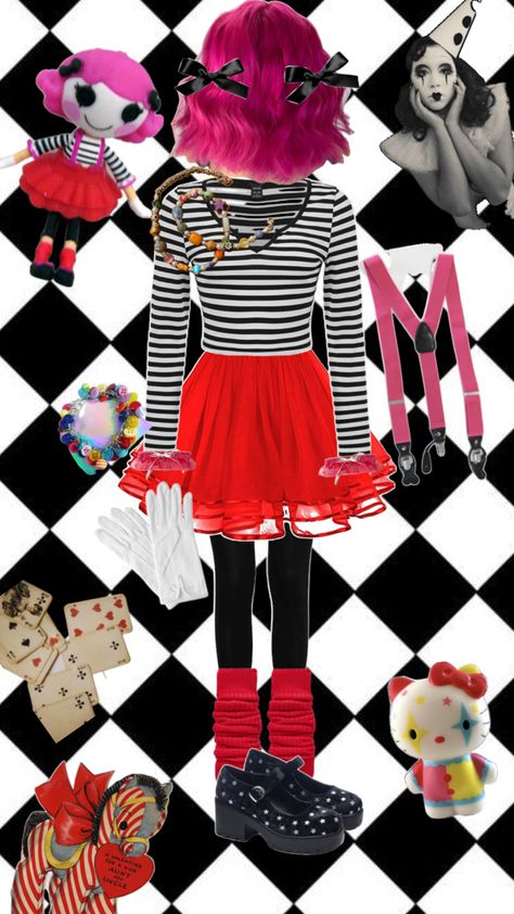 #lalaloopsy #mime #collage Fnaf Cosplay, Halloween Costumes, Collage, Halloween