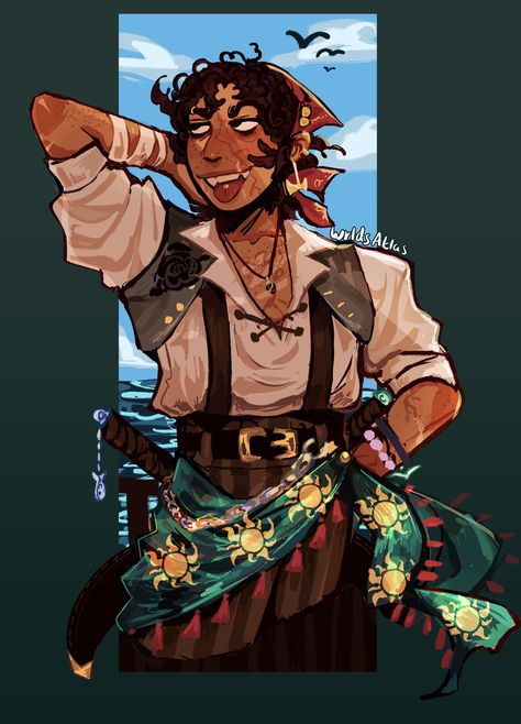 Pirate Art, Character Design References, Dnd Characters, New Designs, Funky Art, Art Reference Photos, Fantasy Character Design, Pretty Art, Character Design Inspiration