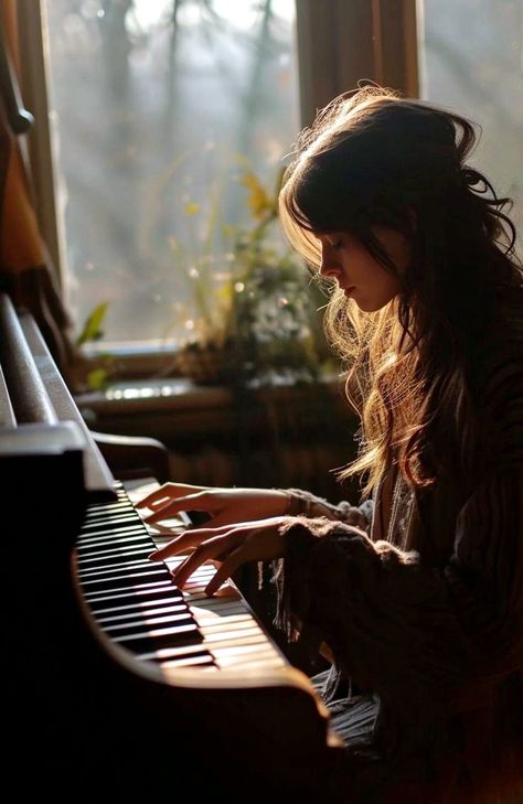 Piano Photoshoot, Piano Pictures, Piano Photo, Piano Photography, Piano Aesthetic, Piano Girl, Music Practice, Playing The Piano, Vision Board Photos