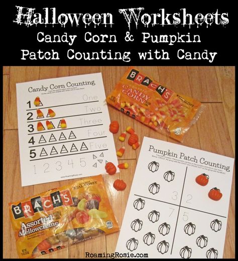 Candy Corn and Pumpkins Free Printable Halloween Worksheets 1 Candy Corn Counting, Prek Halloween, Autumn Preschool, Seasons Worksheets, Thanksgiving Lessons, Preschool Fall, Free Printable Halloween, Fall Classroom, Prek Classroom