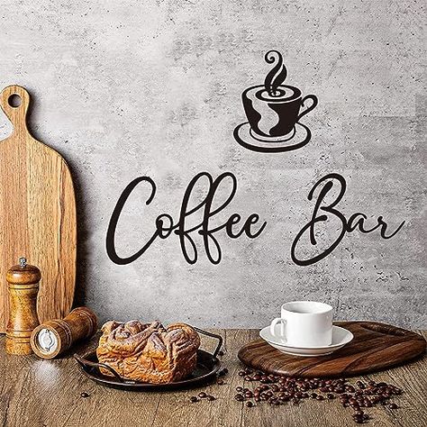 Coffee Bar Sign Coffee Signs Accessories Metal Rustic Hanging Wall Decor Kitchen Coffee Decor Coffee Station Letter Sign Coffee Word Art Farmhouse Decoration for Home Coffee Words, Canvas Kitchen Wall Art, Coffee Bar Sign, Coffee Decor Kitchen, Bar Inspiration, Wall Decor Kitchen, Coffee Bar Home, Coffee Bar Signs, Farmhouse Decoration