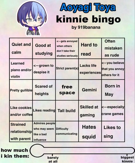 Toya Kinnie Bingos, Akito Kinnie Bingo Pjsk, Rui Kinnie Bingo, Pjsekai Kinnie Bingo, Tsukasa Kinnie Bingo, Pjsk Bingo, Pjsk Kinnie Bingo, Toya Pjsk, Kin Bingo