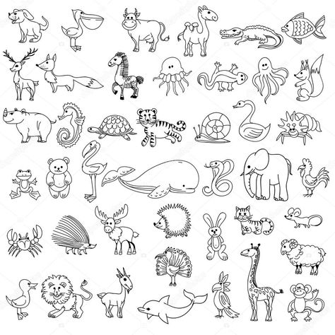 Doodle Animals, Wood Burning Patterns Stencil, Free Doodles, Line Doodles, Animal Doodles, Childrens Drawings, Wood Burning Patterns, Animal Activities, Pencil Art Drawings