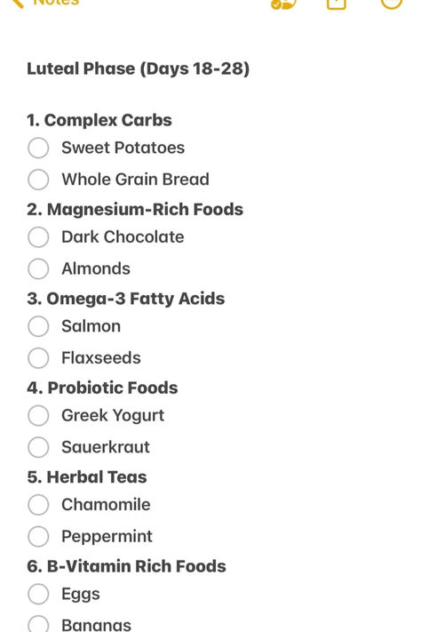 This chart illustrates the concept of cycle syncing with foods, showing how different phases of the menstrual cycle—menstrual, follicular, ovulatory, and luteal—benefit from specific nutrients. It suggests iron-rich foods during the menstrual phase, fresh fruits and lean proteins in the follicular phase, high-fiber foods and healthy fats in the ovulatory phase, and magnesium-rich foods and complex carbs during the luteal phase, supporting overall hormonal balance and well-being Ovulation Phase Foods, Luteal Phase Symptoms, Follicular Phase Foods, Cycle Syncing Diet, Ovulatory Phase, Wellness Girly, Hormone Nutrition, Cycling Food, Menstrual Phase