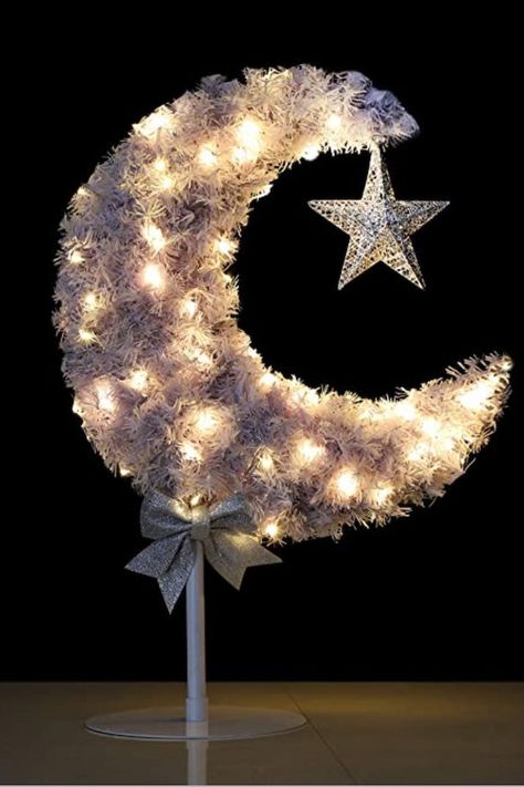 Ramadan Mubarak Eid Crescent Elegant Decor Eid Moon, Ramadan Celebration, Eid Decor, Moon Tree, Tree Star, Moon Decor, Actor Picture, Ramadan Mubarak, Home Party