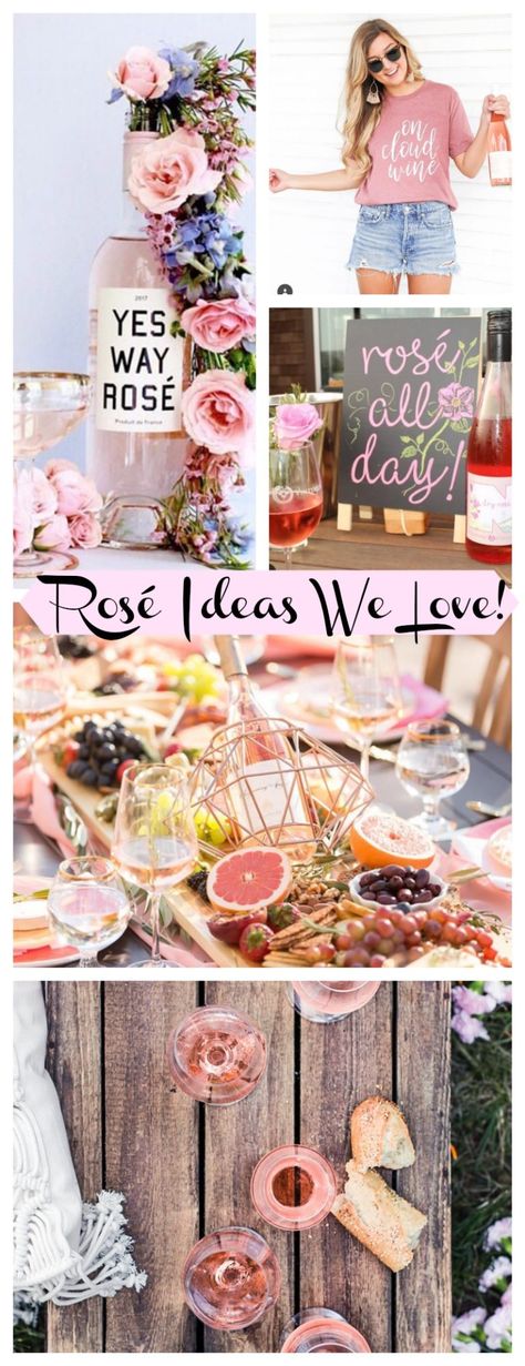 Rose Party Ideas, Rose Wine Party, Rosé Party, Wine Party Theme, Soiree Party, Yes Way Rose, Day Party Ideas, Rose Cookies, Bunco Party