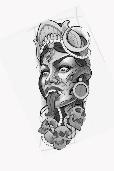 Arte Ganesha, Kali Tattoo, Atlas Tattoo, Purple Tattoos, Unique Tattoos For Men, P Tattoo, Girl Face Tattoo, Cool Wrist Tattoos, Band Tattoo Designs