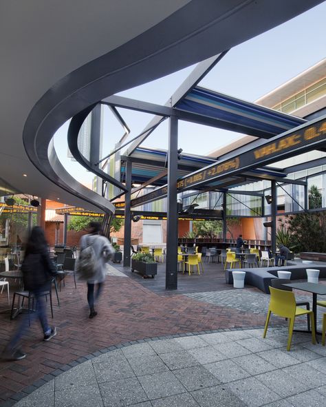 Wesfarmers Court at Curtin University / JCY Curtin University, Further Education, School Building, Retail Outlet, Site Plan, Student Encouragement, 2024 Fashion, Steel Structure, Learning Environments