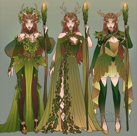 _Sunsetdragon_ on Instagram Sunset Dragon, Elf Forest, Forest Kingdom, Fair Costume, Dnd Druid, Elf Cosplay, Elements Earth, Fair Outfits, Forest Elf