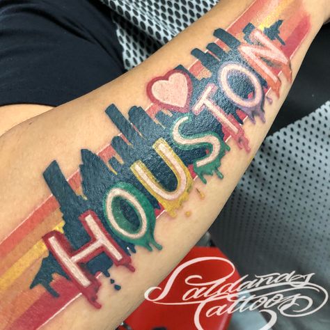 Houston Tattoos Ideas, Houston Texas Tattoos, Houston Painting, Fly Tattoos, Houston Tattoos, Texas Tattoos, Flying Tattoo, Cute Tattoos For Women, H Town