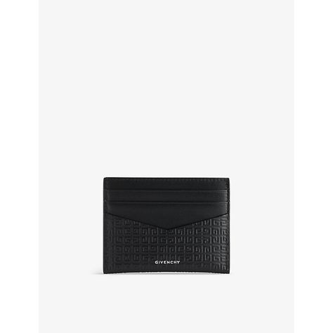 Find GIVENCHY G-essentials Leather Card Holder on Editorialist. | Givenchy leather card holder100% calf leatherThree card slots at front and back, contrast branded panels, foiled branding at back, linedHeight 10cm, width 11cmSpecialist leather cleanMade in ItalyPresented in a box Box Branding, Givenchy Man, Black Accessories, Card Holder Leather, Classic Leather, Card Slots, Givenchy, Card Holder, Mens Accessories