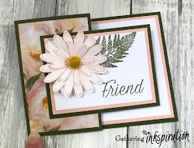 Gathering Inkspiration: Daily Lane & Follow Your Art today on Facebook Live!! Stampin Up Daisy Lane, Daisy Delight Stampin' Up, Friday Video, Daisy Cards, Pink Cards, Fancy Fold Cards, Friendship Cards, Stamping Up Cards, Facebook Live