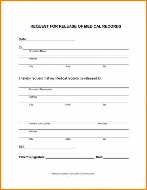 Blank Medical Records Release Form | Template Business Missing Work, Doctors Note Template, Doctors Note, Consent Forms, Cleaning Logo, Form Template, Free Medical, Medical Records, Notes Template