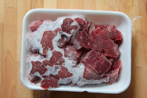 Is It Safe to Eat Meat With Freezer Burn? Here's What the Experts Say Frozen Steak, Food For Dogs, Freezer Burn, People Food, Eat Meat, Brain Food, Simply Recipes, Wrap Recipes, Culinary Arts