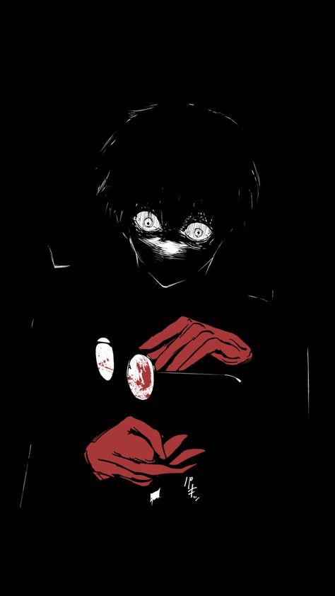 Then he can see how the world works. Manga Tokyo Ghoul, Tokyo Ghoul Wallpapers, Ken Tokyo Ghoul, Tokyo Ghoul Manga, Tokyo Ghoul Kaneki, Tokyo Ghoul Anime, Japon Illustration, Kaneki Ken, Arte Obscura