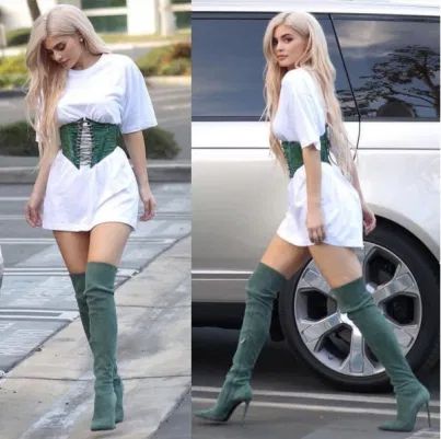 Totally Obsessed: Edition #1 | Corsets – LAC LOOKBOOK Corset Belt Outfit, Tshirt Dress Outfit, Oversize Tshirt Outfits, Corset Outfits, Goddess Fashion, Kyle Jenner, Corset Outfit, Oufits Casual, African Fashion Modern