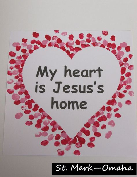 Christian Preschool Valentine Crafts, Blessed Are The Pure In Heart Craft, Preschool Sunday School Valentine Craft, Valentine Jesus Crafts For Kids, Kids Church Valentine Craft, Valentine Church Crafts, Valentines Bible Craft, Valentine Crafts For Church, Bible Valentine Crafts For Kids