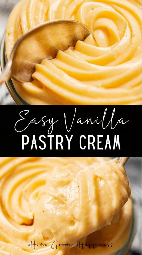 Today, let’s dive into French desserts with a classic French filling: Crème Pâtissière, also known as vanilla pastry cream. This versatile custard is perfect for filling doughnuts, French fruit tarts, cream puffs, banana cream pie, Boston cream pie, and more! Boston Cream Pie Filling, French Pastry Cream Recipe, Pastry Cream Desserts, Cream Filling Recipe, Vanilla Pastry Cream, Pastry Cream Recipe, Fruit Tarts, Boston Cream Pie, Custard Recipes