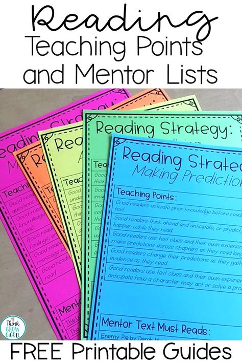 Upper elementary reading teachers, are you looking for tips on how to teach reading strategies tips, teaching points, and mentor texts to use in your 3rd, 4th, and 5th grade classroom? This free printable guide will help you plan whole group lessons, mini-lessons during reading workshop, and stay focused during reading conferences, too. Click to grab this FREE printable guide to make planning reading and guided reading strategy groups simple. Strategy Groups Reading, How To Teach Reading, Guided Reading Strategies, Reading Mini Lessons, Teaching Reading Strategies, Upper Elementary Reading, Reading Strategy, Guided Reading Lessons, Teaching 5th Grade