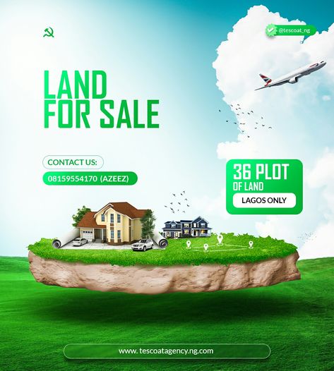 Land For Sale Flyer Design, Real Estate Posters, Property Poster, Construction Flyer, Estate Flyer Design, Real Estate Marketing Quotes, Property Ad, Real Estate Marketing Design, Flyer Design Layout