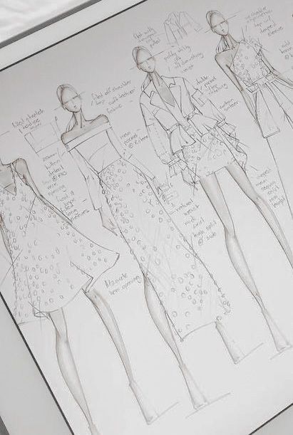 pinterest - lexadowler Pattern Making Fashion Aesthetic, Fashion Drawing Aesthetic, Fashion Design Aesthetic, Fashion Designer Aesthetics, Types Of Fashion, Fashion Sketchbook Inspiration, Designer Drawing, Fashion Dream Job, Fashion Notes