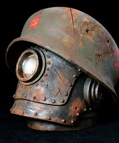 Robot Soldier, Images Terrifiantes, Arte Robot, Cool Masks, Sculpture Metal, Post Apocalypse, Robot Design, Robots Concept, Robot Art