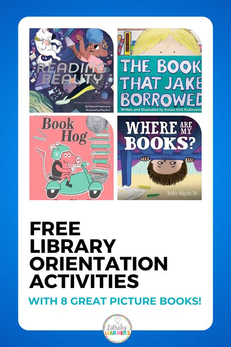 First Day Of Library Activities, Elementary School Library Activities, Second Grade Library Lessons, Library Lessons Elementary Free, Elementary School Library Rules, Elementary Library Rewards, Kindergarten Library, Library Rules, Library Lessons Elementary