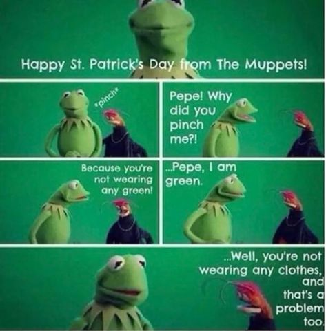 34 Funny St. Patrick's Day Memes To Celebrate The Luck Of The Irish What I Like About You, Now Quotes, Fraggle Rock, Humor Mexicano, Online Comics, The Muppets, Magnum Opus, Clean Humor, Happy St Patricks Day