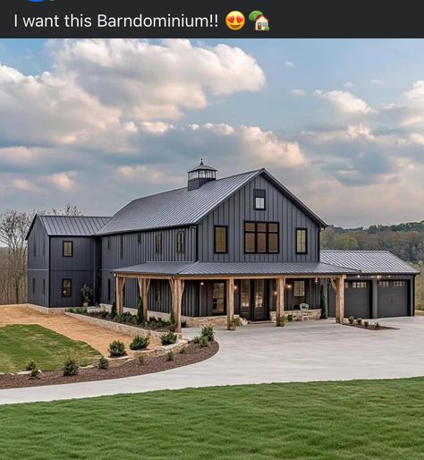 Party Barn, Barndominium Floor Plans, Pole Barn Homes, Modern House Plans, Dream House Exterior, Barndominium, Log Homes, Barn House, Landscaping Ideas