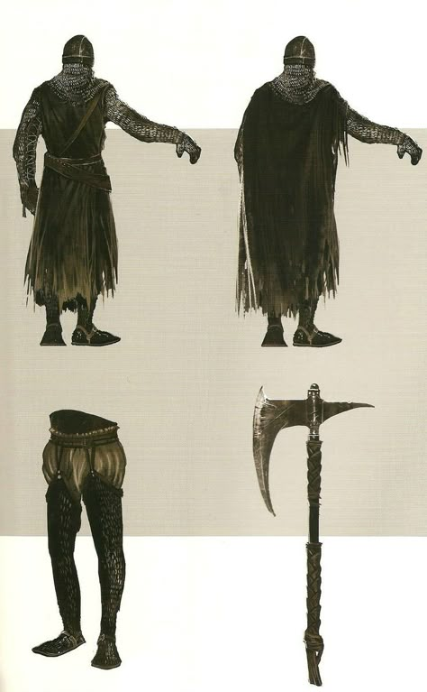 Dnd Reference, Elden Ring Art, Chainmail Armor, Dark Souls 2, Armor Fantasy, Inspo Reference, Bloodborne Art, Dnd Monsters, Inspo Art