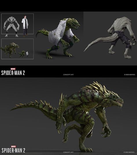 New officially shared Marvel’s Spider-Man 2 Lizard concept art! Check out the PlayStation Blog post to learn more about Insomniac’s… | Instagram Lizard Spiderman Concept Art, Spider Man 2 Concept Art, Spider Man Insomniac, The Lizard Spiderman, Lizard Concept Art, Spider Man Lizard, The Lizard Marvel, Spider Man Concept Art, Spider Man Villains