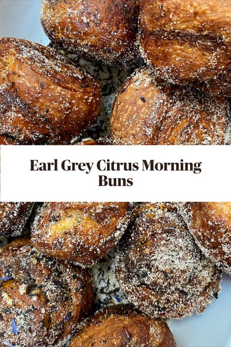 Perfect for brunch, these Earl Grey Citrus Morning Buns are caramelised and slightly chewy on the outside, packed full of flavour and tender, pillowy and soft on the inside. Just delicious! Morning Bun Recipe, Breakfast Hosting, Morning Buns Recipe, Fruit Buns, Breakfast Baked Goods, Morning Buns, Breakfast Buns, Morning Bun, Sweet Buns