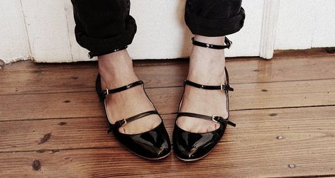 You'll Be Okay, Edgy Classic, Closet Clothing, Strap Flats, Velvet Blouse, Ankle Strap Flats, Closet Door, Girly Shoes, Be Okay